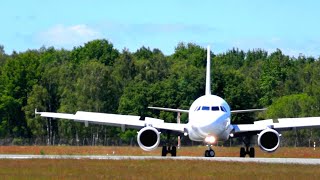 Flughafen Lübeck LBC Blankensee Airbus A319112 SDR29YP Sundair Lübeck Air an und Abflug 462022 [upl. by Eelibuj986]