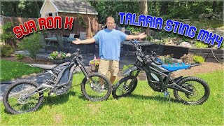 Sur Ron amp Talaria E Bike Review  X Black Edition vs MX4 POV Drive [upl. by May]