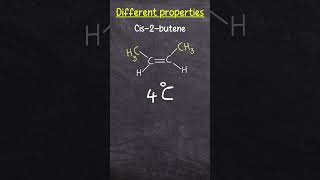 اختلاف أيزومرات الألكينات isomers of alkenes في الصفات الكيميائية والفيزيائية [upl. by Innor]