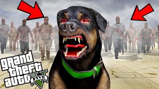 GTA 5  CHOPS A ZOMBIE in GTA 5 With Techno Gamerz  GTA 5 MODS Zombie Apocalypse  Zombie Outbreak [upl. by As251]