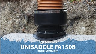 Fernco  Unisaddle FA150B Installation Video [upl. by Conlee]