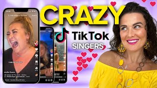 Vocal Coach Reacts to Crazy TikTok Singers pt31 [upl. by Cherie]