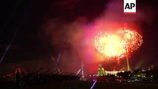 Fireworks in Moscow to celebrate Victory Day [upl. by Abigale]