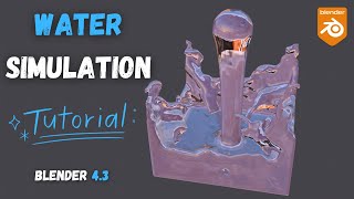 Make a Splash Blender Water Simulation Tutorial for Beginners  Blender 43 [upl. by Redan]