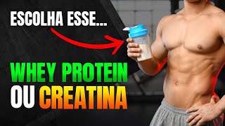 Qual a Diferença entre CREATINA e WHEY PROTEIN E qual a Melhor Opção para GANHO DE MASSA MUSCULAR [upl. by Atnauqahs986]