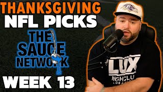 NFL Thanksgiving Picks Week 13  Thursday Bets With Kyle Kirms [upl. by Esinad704]