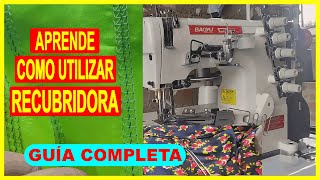 Como utilizar máquina Recubridora o Collareta ▶️ CURSO BÁSICO GRATIS [upl. by Larkins]