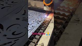 CNC LASER cutting gate design 1feet by 7 feet art metalcraft cnccut lasercutting [upl. by Aekahs]