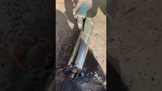 Collecting Waste For Recycling From Submersible Water Pump By Cutting It recycling submersible [upl. by Atikal]