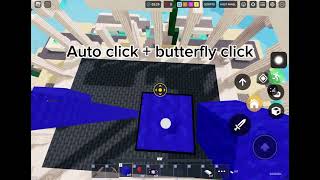 Mobile Auto clicker vs No auto clicker Roblox Bedwars [upl. by Idac922]