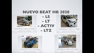 CHEVROLET BEAT HB 2020 LS LT ACTIV amp LTZ ANÁLISIS INTERIOR Y EXTERIOR [upl. by Eelra]