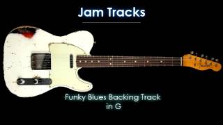 Funky Blues Guitar Backing Track in G [upl. by Pros]