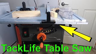 TackLife Table Saw 10Inch 15Amp Table Saw SetupReview [upl. by Ahsekar592]