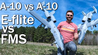 Which RC Plane is Top Hog Eflite 64mm A10 vs FMS 70mm A10 [upl. by Atinar]