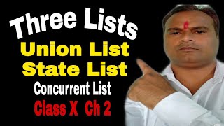 Union list state list concurrent list residuary subject  class10 chapter2 srb [upl. by Macdermot533]