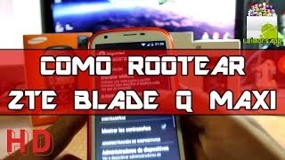 COMO ROOTEAR ZTE BLADE Q MAXI EN UN SOLO PASO [upl. by Alegnasor]