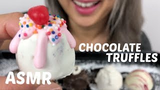 ASMR No Talking  CHOCOLATE TRUFFLES  Eating Sounds  NE Lets Eat [upl. by Melas85]