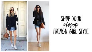 Shop Your Closet French Girl Style  Curated Capsule Closet  Fashion Envy [upl. by Ylicec]