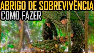 Abrigo de Sobrevivência na Selva  Como fazer feat 1o BIS de Manaus [upl. by Belldas]