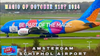 Schiphol Airport LIVE  ATC  Monday October 21st 2024 [upl. by Adnohsor]