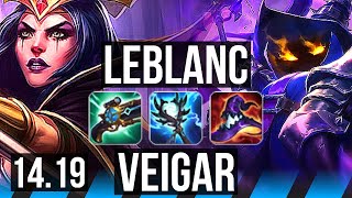 LEBLANC vs VEIGAR MID  706 Rank 6 LeBlanc 67 winrate Godlike  EUW Challenger  1419 [upl. by Centeno73]