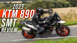 KTM 890 SMT Review 2023 Visordown  Supermoto Touring is back [upl. by Masry]