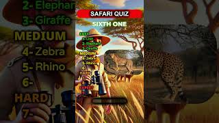 Can You Guess the Safari Animals 🦁🐘 quiz shorts [upl. by Venuti247]