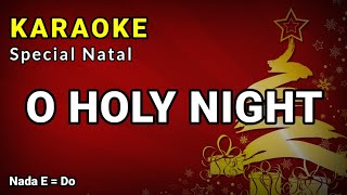 KARAOKE O HOLY NIGHT  MARIAH CAREY  NADA STANDAR female key [upl. by Aihselat13]