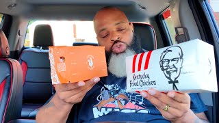 KFC Original Recipe Tenders VS Popeyes Tenders Review [upl. by Aural]