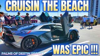 CRUISIN THE BEACH CAR SHOW  THE PALMS OF DESTIN RESORT WAS EPIC [upl. by Leith]