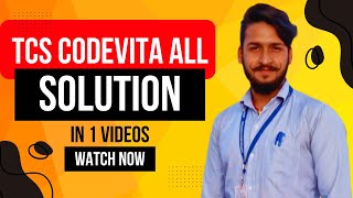 TCS CODEVITA SESSION 12 All QUESTION AND ANSWER IN ONE VIDEO [upl. by Huttan]