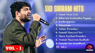 Sid Sriram Hits 2023  Volume1  Voice of Sid Sriram  Tamil Songs  Musizia 🎶sidsriram [upl. by Akimot]