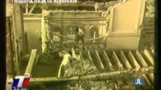 HISTORIA DE TELEVISIÓN ARGENTINA DEMOLICION DEL PALACIO UNZUÉ DONDE MUERE EVITA  2012 [upl. by Lowry]