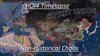 HOI4 Timelapse  1936 to 1945  NonHistorical Chaos [upl. by Nomla671]