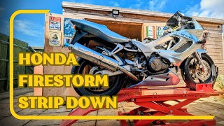 Honda Firestorm Superhawk VTR 1000 part 2  Stripdown amp Carburettor Rebuild [upl. by Esilana]