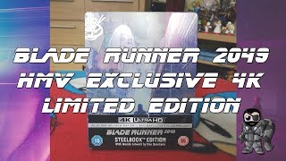 Blade Runner 2049 HMV Exclusive 4K Limited Edition Unboxing [upl. by Llenej]