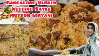 🔥Bangalore Muslim Style Wedding Mutton Biryani😋 Seeraga Samba Mutton Biryani 12kg 🔥Biryani Recipe [upl. by Argile]