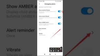 Emergency alert setting on redmi note 8 [upl. by Eatnuhs]