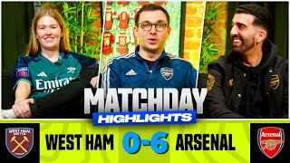 Arsenal HAMMER West Ham  West Ham 06 Arsenal  Match Day Highlights [upl. by Mauceri227]