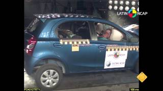 Crash Test com o Toyota Etios [upl. by Duwalt]