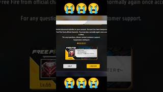 😭😭Id Suspension Removed😔😭😭freefire masterff trending freefirehighlights livegame [upl. by Emawk]