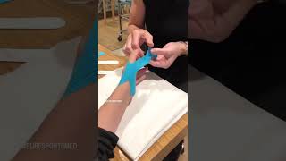 Taping technique for metacarpal phalangeal joint thumb injury 👍 [upl. by Disharoon]