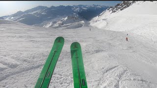 Skiing 1350m Descent  St Anton Austria [upl. by Akahc]