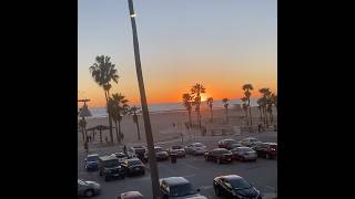 Santa Monica beach sunset taken from a room across the street [upl. by Garett]