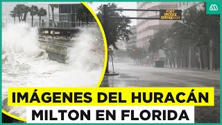 Potente Huracán Milton toca tierra Los registros de su llegada a Florida [upl. by Cathleen915]