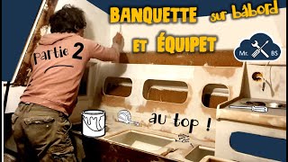 25 22 Banquette et équipet sur bâbord 🛠  voilier Love Love  Jeanneau ⛵️ [upl. by Cyna358]