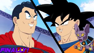 ABOUT TIME  Goku vs Superman RAP BATTLE Beerus Reacts [upl. by Pulchia]