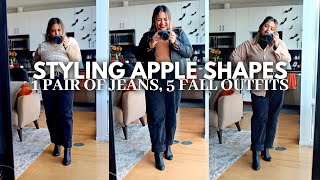 Plus Size Fall 2023 Outfits  Apple Shaped Body Fashion [upl. by Ottinger]