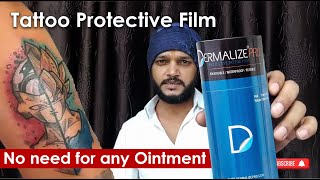 DERMALIZE Pro Film  Dermalize pro how to use  Tattoo Protective Film  How to Care Tattoo [upl. by Weld338]