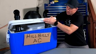 DIY Hillbilly Air Conditioner  How to Make an Air Conditioner [upl. by Hsima]